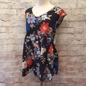 Old Navy Sleeveless Floral Top Shirt Blouse Summer